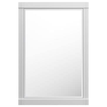 James Martin Bellshire 26" Rectangular Mirror in Bright White, , large
