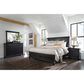 Riva Ridge Oxford King Storage Bed in Black Rubbed, , large