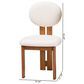 Baxton Studio Kacela Side Chair with Cream Cushion in Walnut Brown (Set of 2), , large