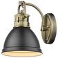Golden Lighting Duncan 1-Light Bath Vanity in Aged Brass, , large