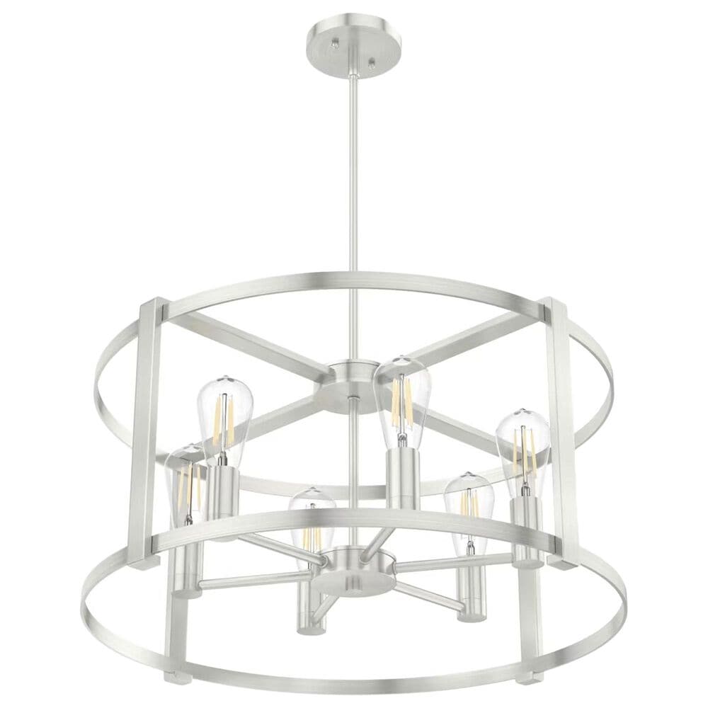 Hunter Astwood 6-Light Chandelier in Brushed Nickel, , large
