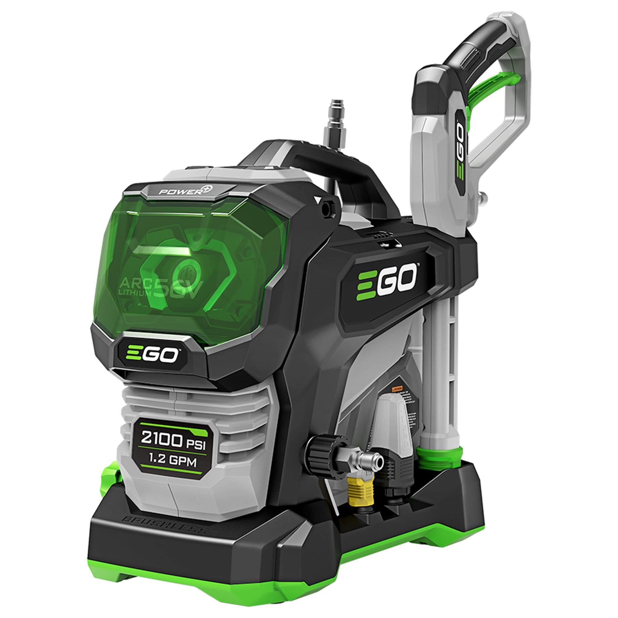 EGO 2100 PSI Compact Pressure Washer in Gray and Green