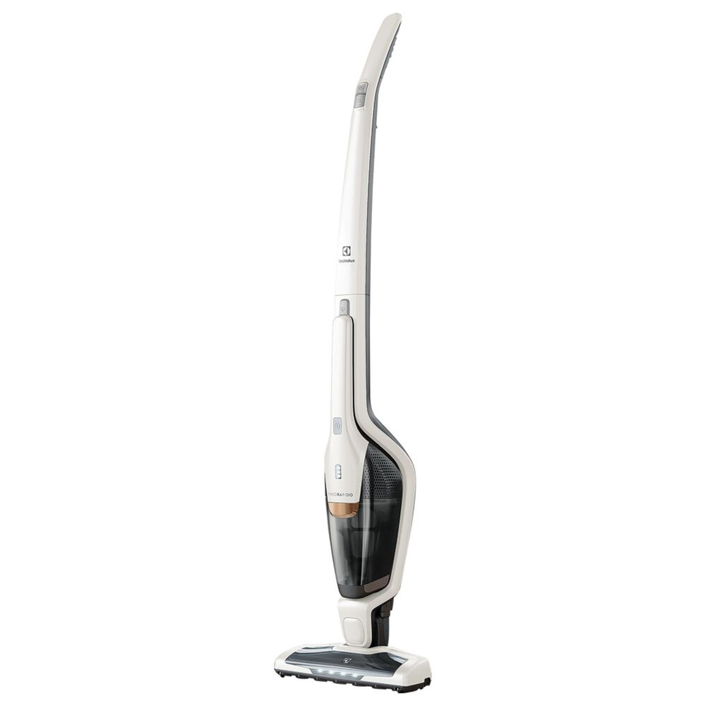 Electrolux 4.4 Cu. Ft. Front Load Washer and 8 Cu. Ft. Electric Dryer Stack Laundry with Satin White Cordless 2-in-1 Vacuum in White, , large