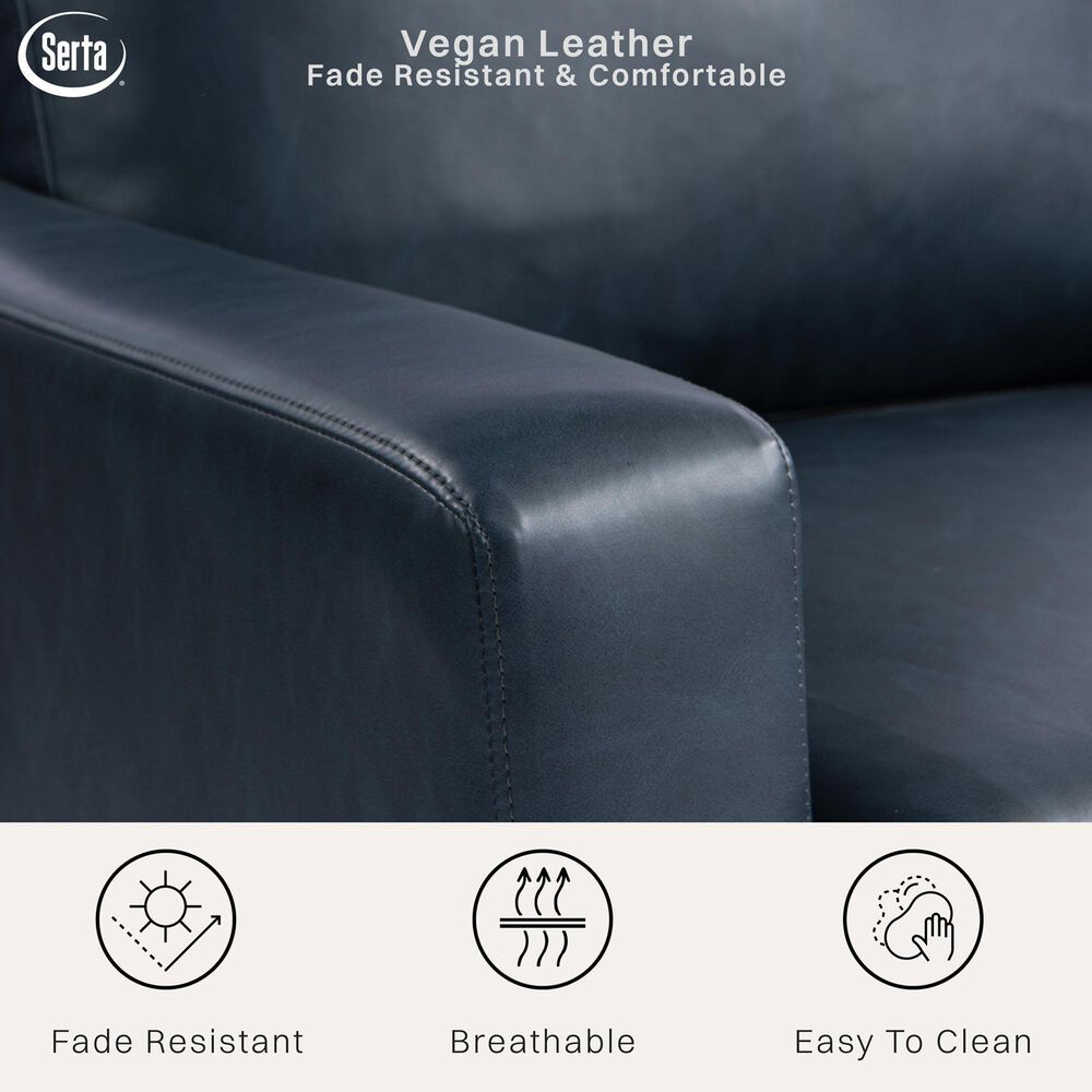 Lifestyle Solutions Fletcher Stationary Sofa in Navy Blue, , large