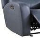 Italiano Furniture Cambria Power Glider Recliner with Power Headrest in Blue, , large