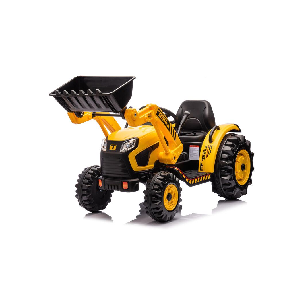 Best Ride On Cars Tonka Construction Tractor 12V Ride On Car in Yellow, , large