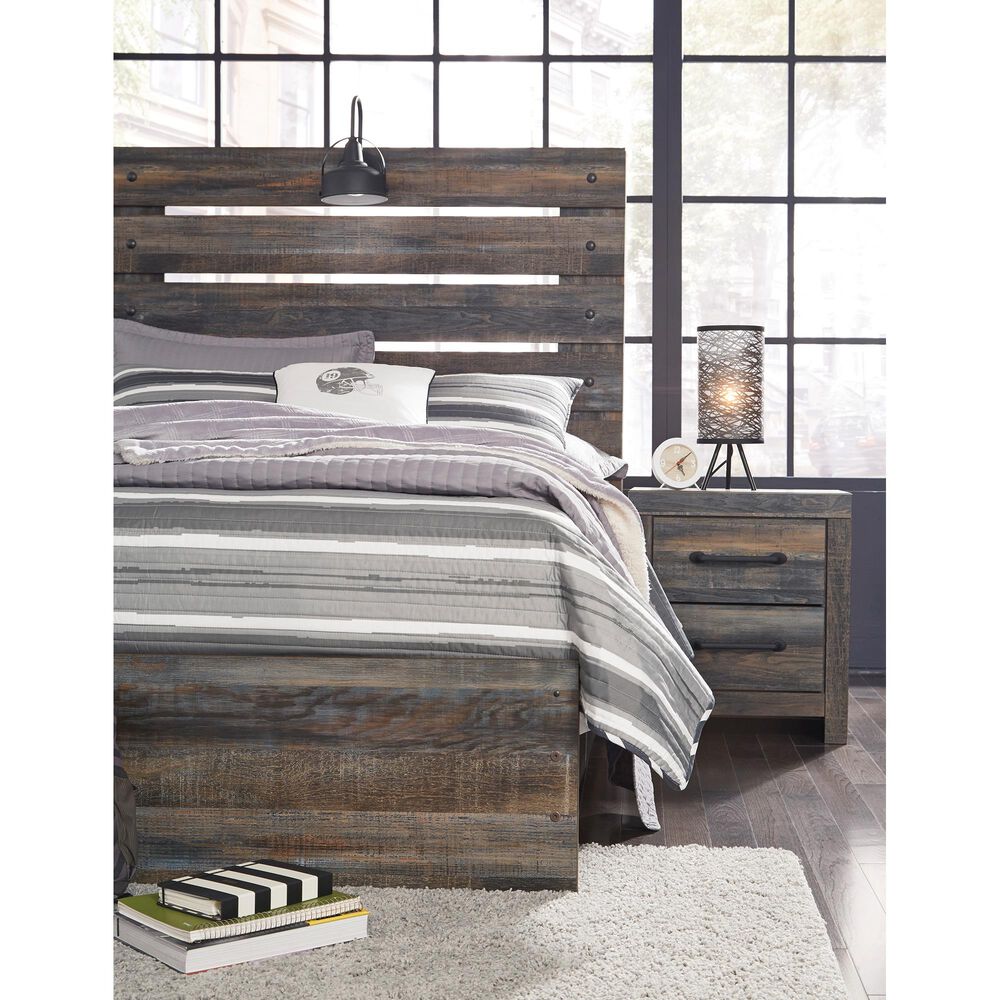 Ashley Drystan Full Slat Headboard in Rustic Brown, , large
