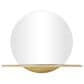 Maple and Jade 35" 1-Shelf Wall Mirror in Gold, , large