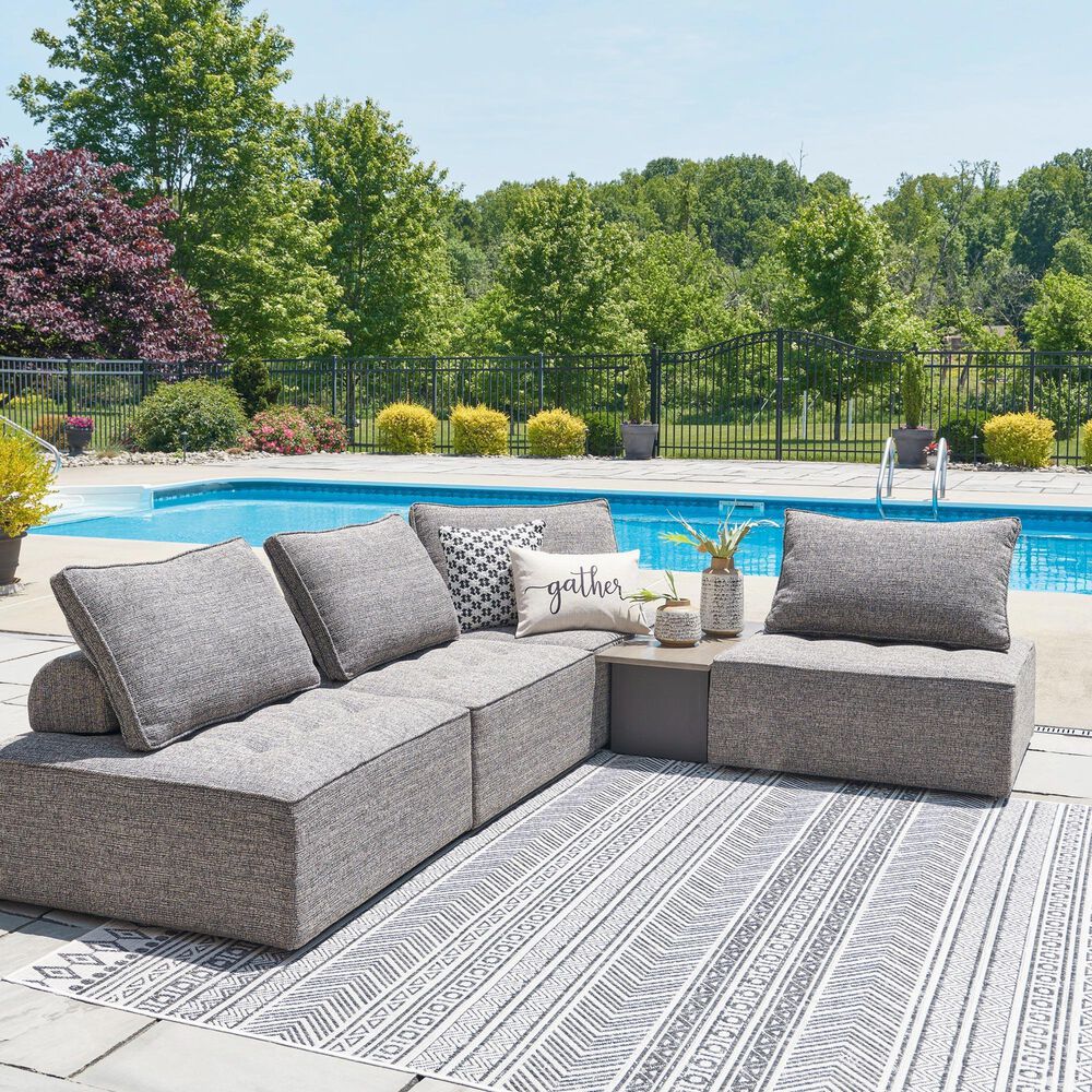 Ashley Bree Zee Patio Lounge Chair in Brown, , large