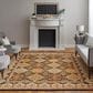 Feizy Wagner 8943F 8" x 10" Black and Multicolor Area Rug, , large
