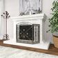 Maple and Jade 52" x 31" Fireplace Screen in Black, , large