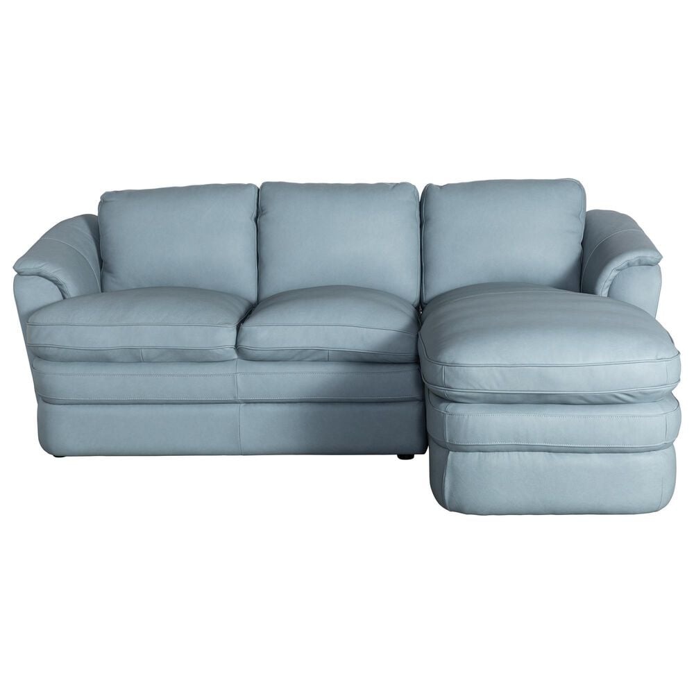 Bordeaux & Co 2-Piece Leather Sectional in Safari Dusk, , large