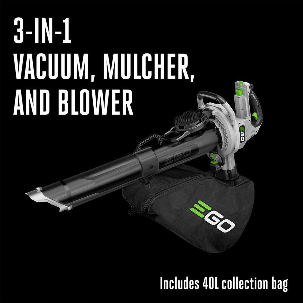EGO Power+ Leaf Vacuum and Mulcher with 500 CFM Blower in Black and Gray, , large
