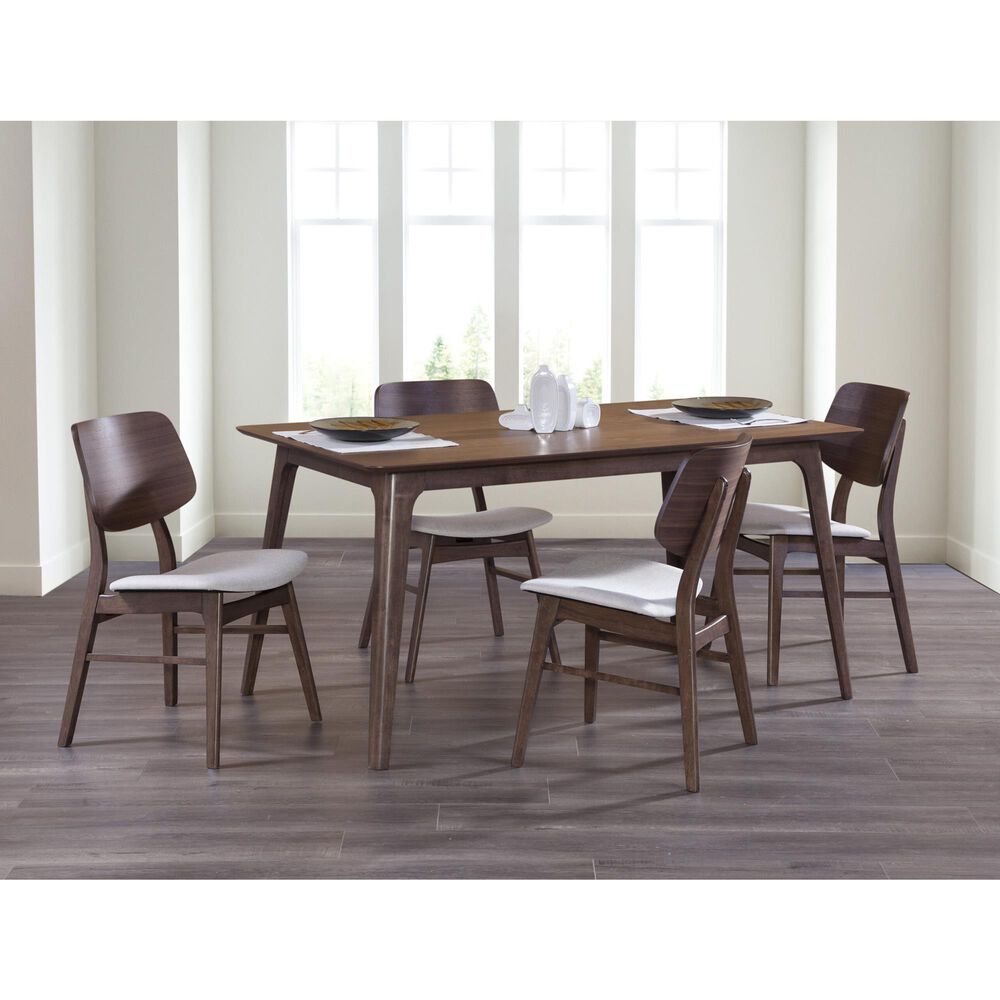 New Heritage Design Oscar Dining Table in Natural Walnut Table Only