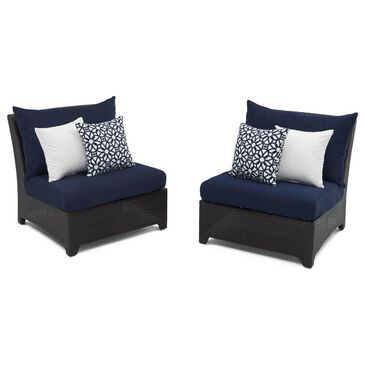 RST Brands Deco Sunbrella Patio Armless Chair in Navy Blue, , large