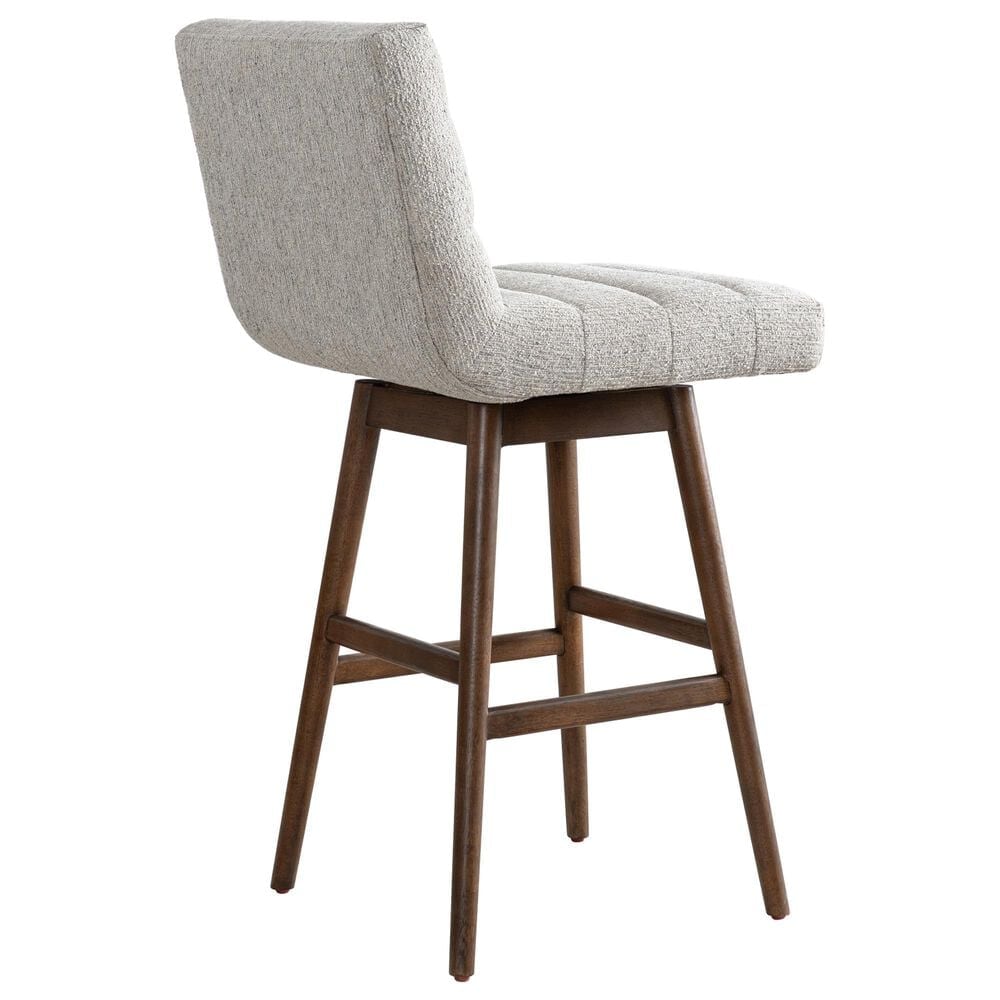 Armen Living Elias 30" Swivel Bar Stool in Brown Oak, , large