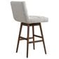 Armen Living Elias 30" Swivel Bar Stool in Brown Oak, , large