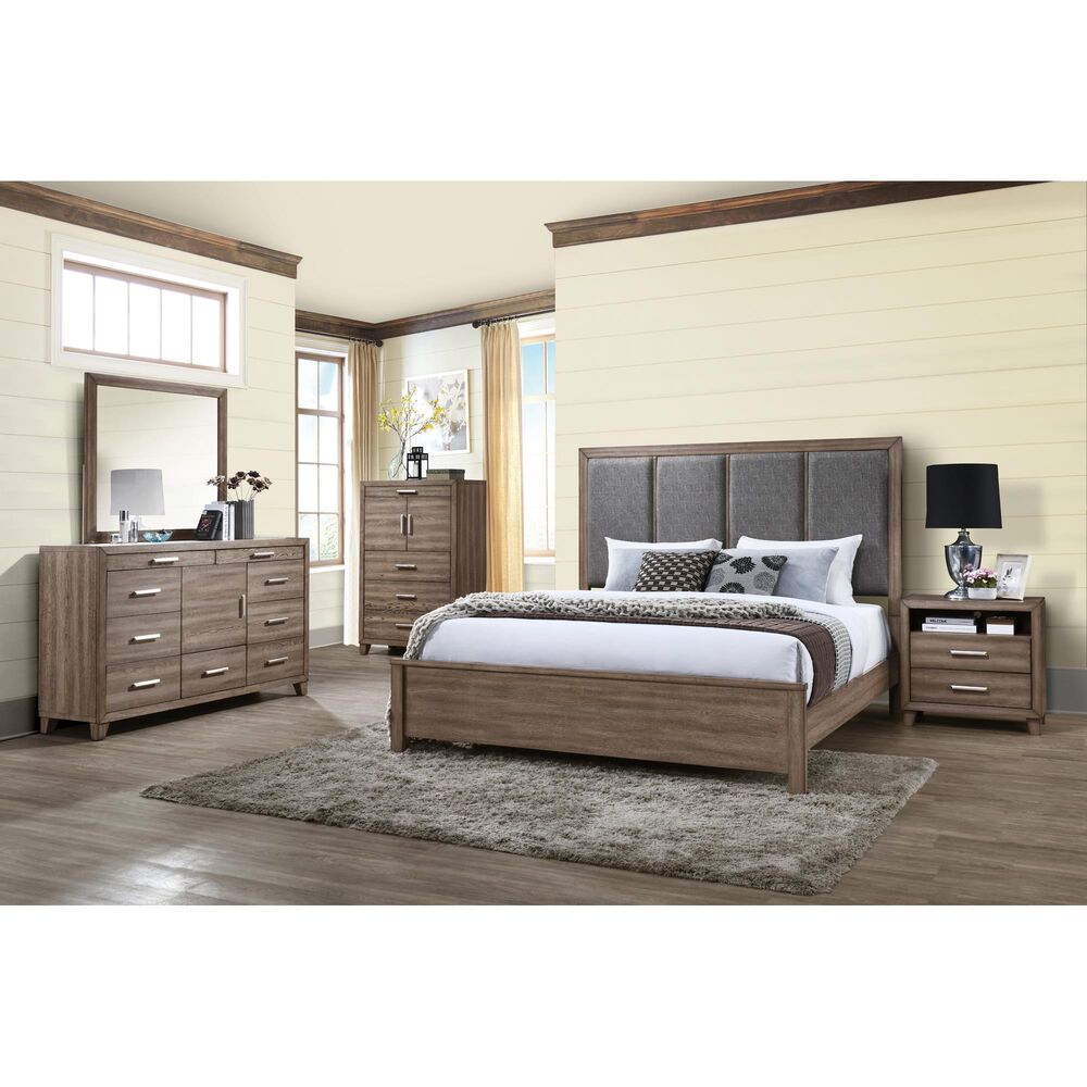 New Heritage Design Harrisburg Dresser Mirror in Walnut Brown, , large