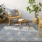 Jaipur Polaris Calvary 4" x 6" Rainy Day, Doeskin, Stormy Weather and Chinois Green Indoor/Outdoor Area Rug, , large
