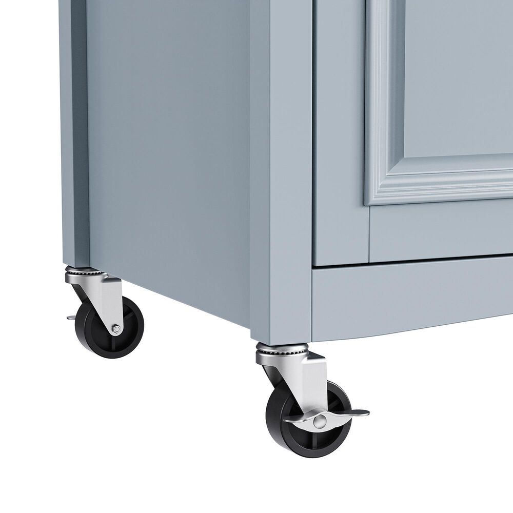 HOMLUX 52'' Kitchen Island with Drop Leaf in Blue Grey, , large