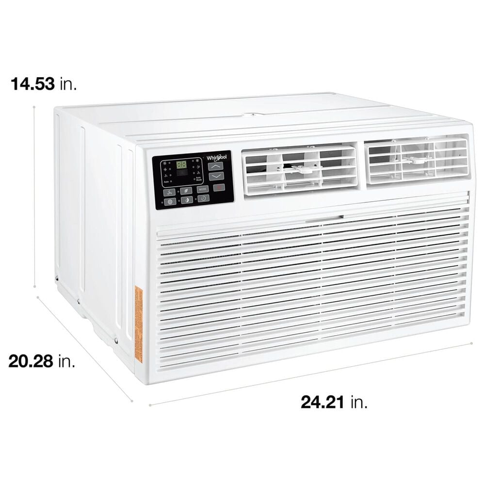 Whirlpool 10000 BTU Through the Wall Air Conditioner with Electronic Controls in White, , large