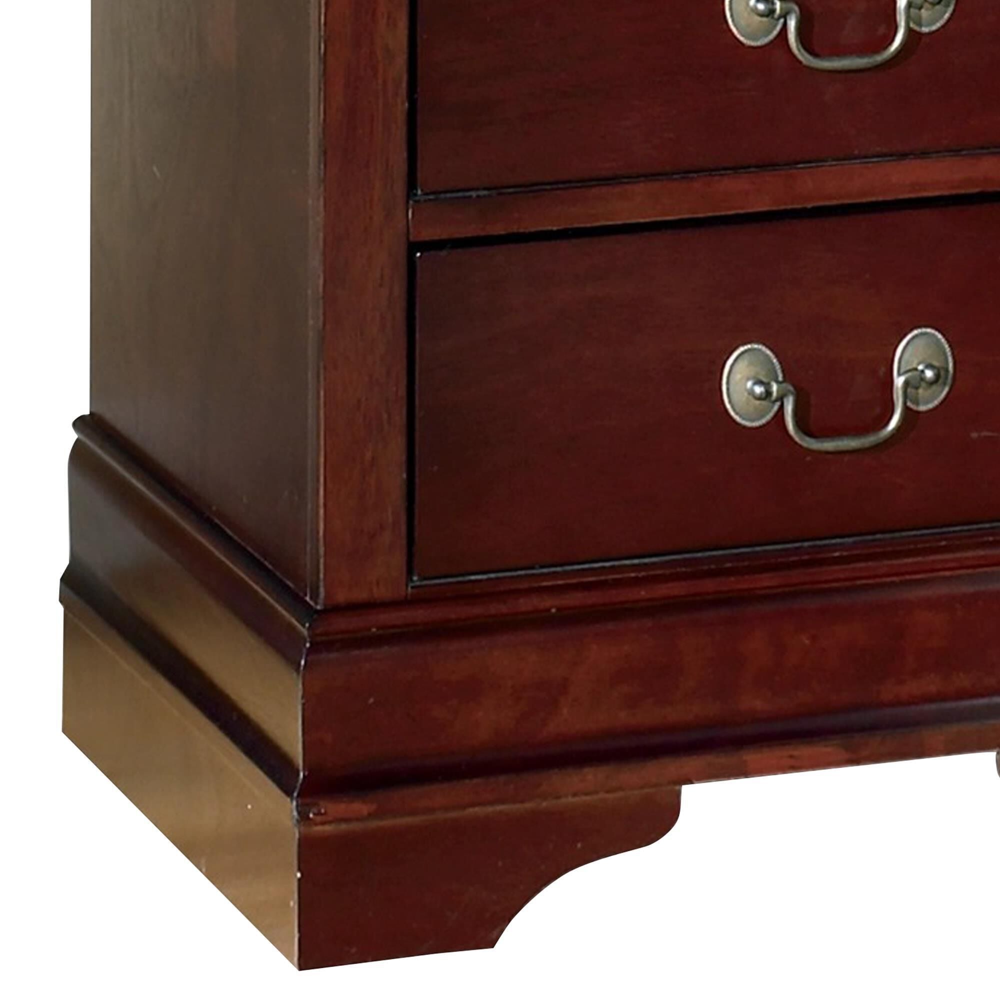 Ashley Alisdair 2-Drawer Nightstand in Reddish Brown
