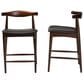 Baxton Studio Eira Counter Stool in Walnut (Set of 2), , large
