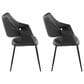 LumiSource Curvo Arm Chair in Black (Set of 2), , large