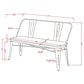 Furniture of America Patterson Dining Bench in White and Dark Oak, , large