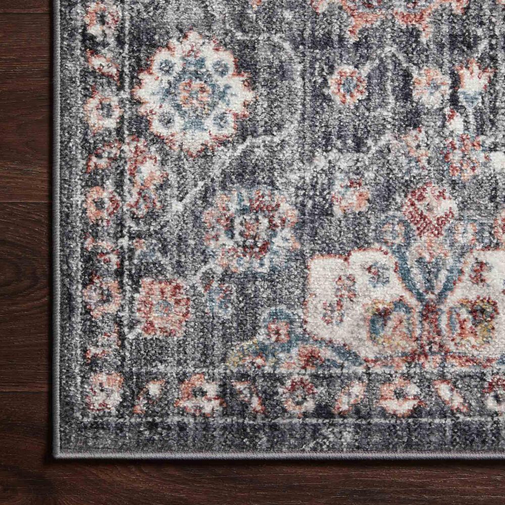 Loloi II Cassandra 2&#39;6&quot; x 4&#39; Charcoal and Rust Area Rug, , large