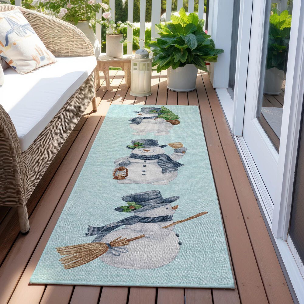 Dalyn Rug Company Wonderland WN34 Sky 2&#39;3&quot; x 7&#39;6&quot; Runner, , large