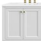 James Martin Vanities Chicago 72" Double Bathroom Vanity in Glossy White with 3 cm White Zeus Quartz Top and Rectangular Sinks, , large