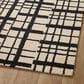Chris Loves Julia x Loloi Polly 3"6" x 5"6" Black and Ivory, , large