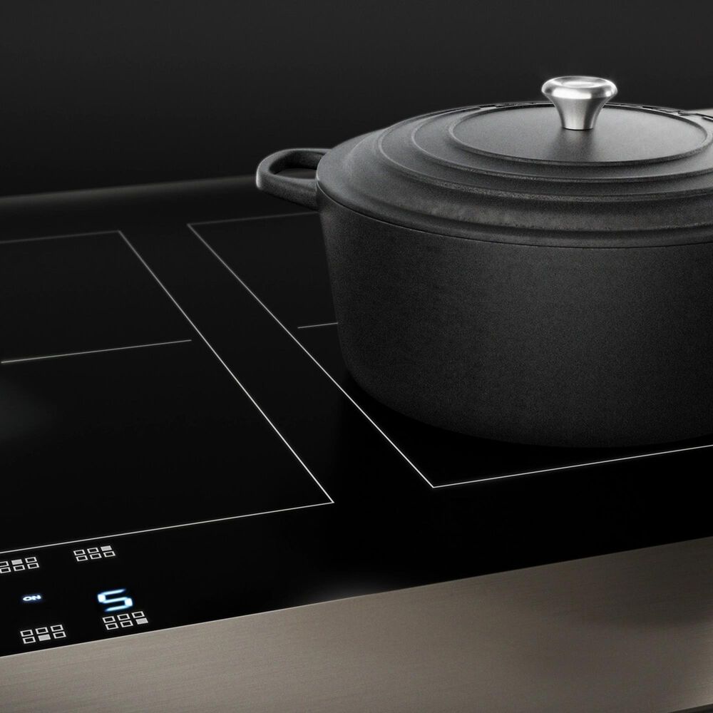 JennAir Noir 48" Freestanding Induction Smart Range with Chrome-Infused Griddle in Stainless Steel, , large