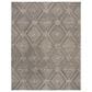 Safavieh Micro-Loop 8" x 10" Dark Grey and Ivory Area Rug, , large