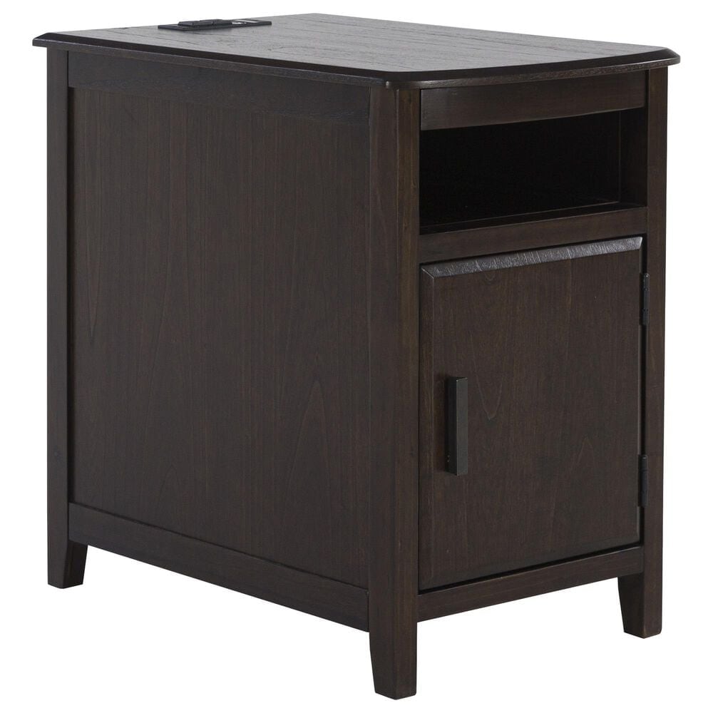 Ashley Devonsted Chairside End Table in Dark Brown, , large