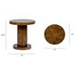 Jennifer Taylor Home Kenzie Accent Side Table in Walnut Brown, , large