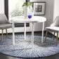 Safavieh Evoke EVK228N 3" Round Navy and Ivory Area Rug, , large