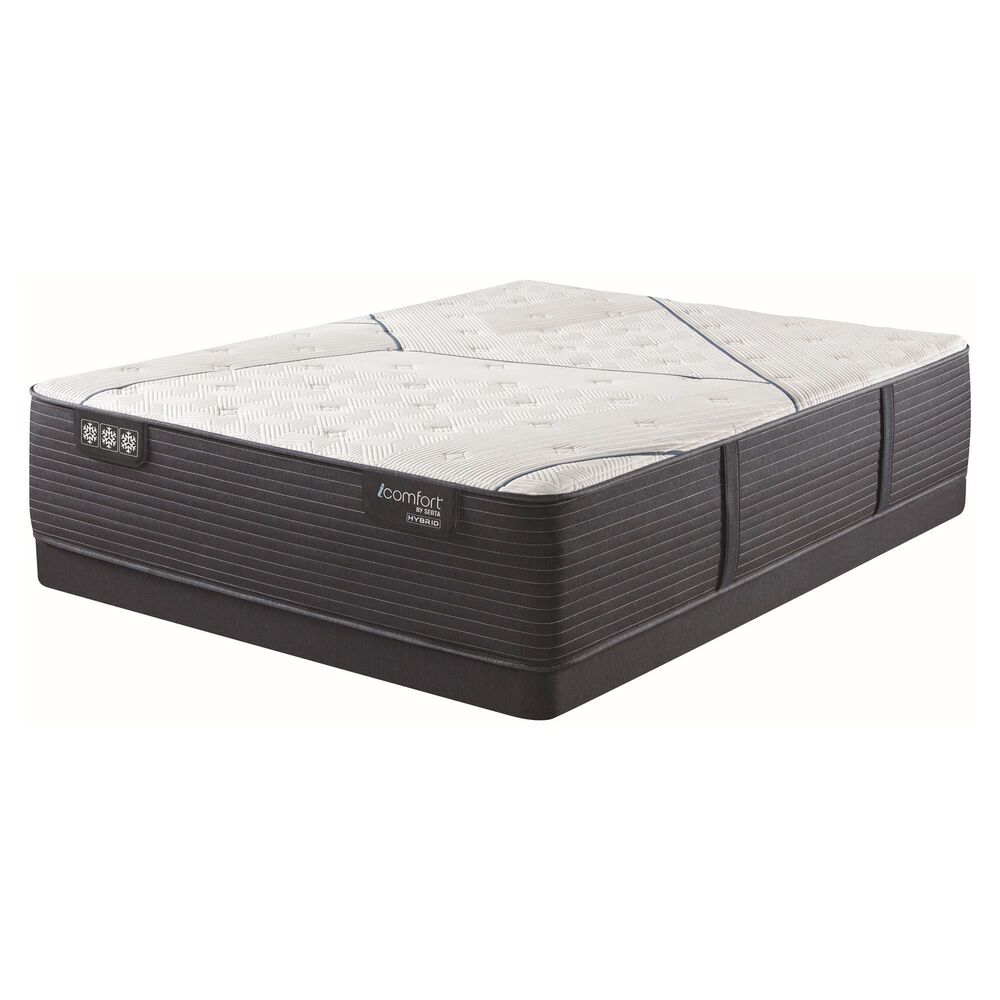 Serta iComfort Hybrid Quilted CF4000 Extra Firm Queen Mattress with Low Profile Box Spring, , large