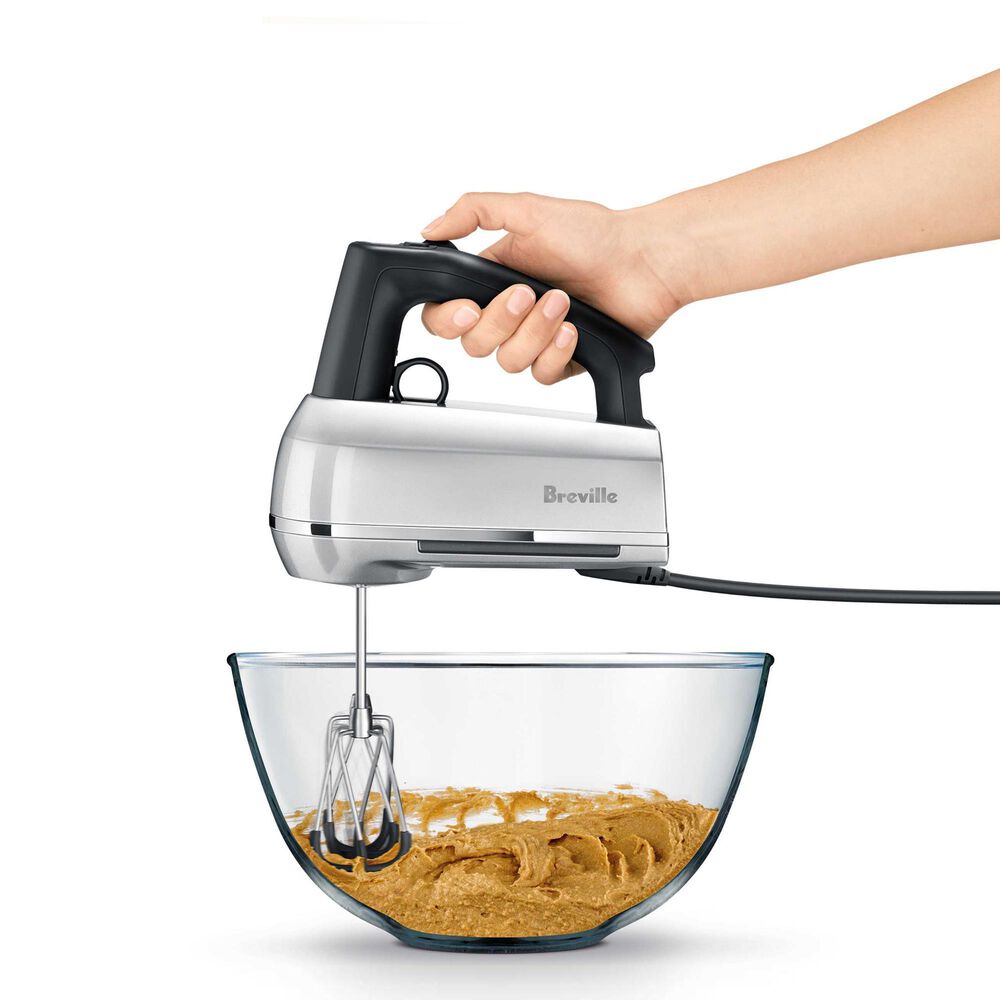 Breville 9-Speed Scraper Hand Mixer in Silver, , large