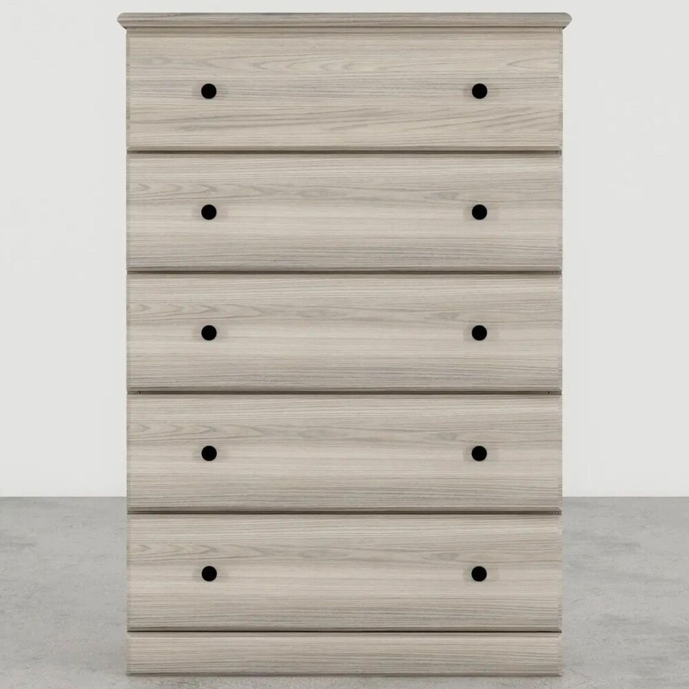 Lemoore Big Chester 5-Drawer Chest in Swidish Grey Elm, , large