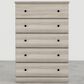 Lemoore Big Chester 5-Drawer Chest in Swidish Grey Elm, , large