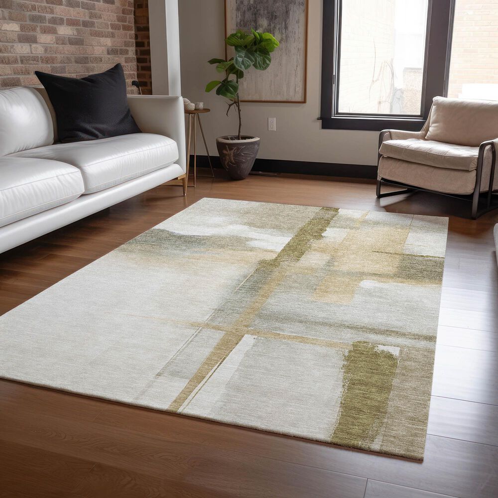 Dalyn Rug Company Ravenna RN9 9&#39; x 12&#39; Putty Area Rug, , large