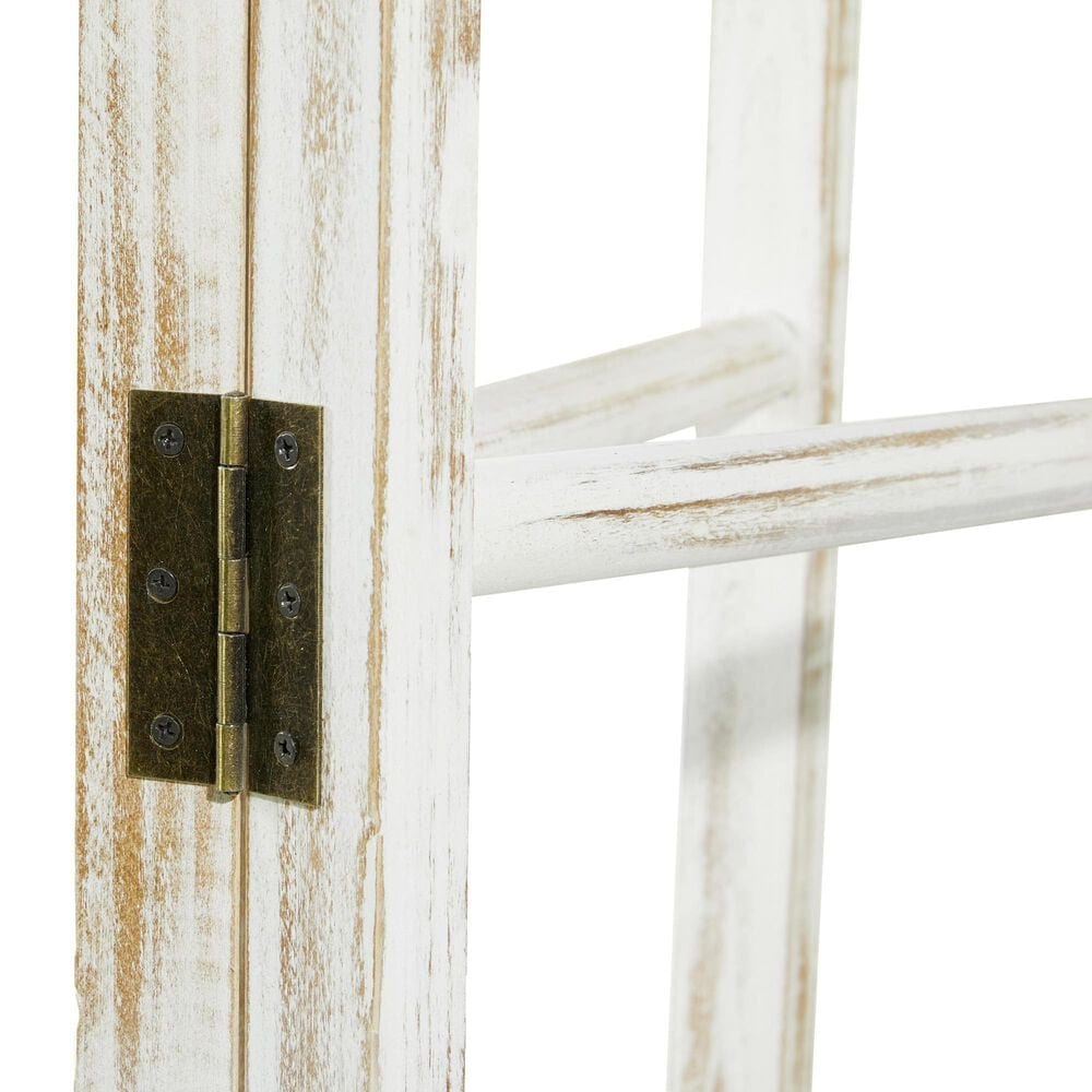 Maple and Jade 15-Rung Partition Ladder with 3 Panels in White, , large
