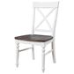 Golden Wave Furniture Mountain Retreat Meadow 6-Piece Dining Set in Antique White and Mocha, , large