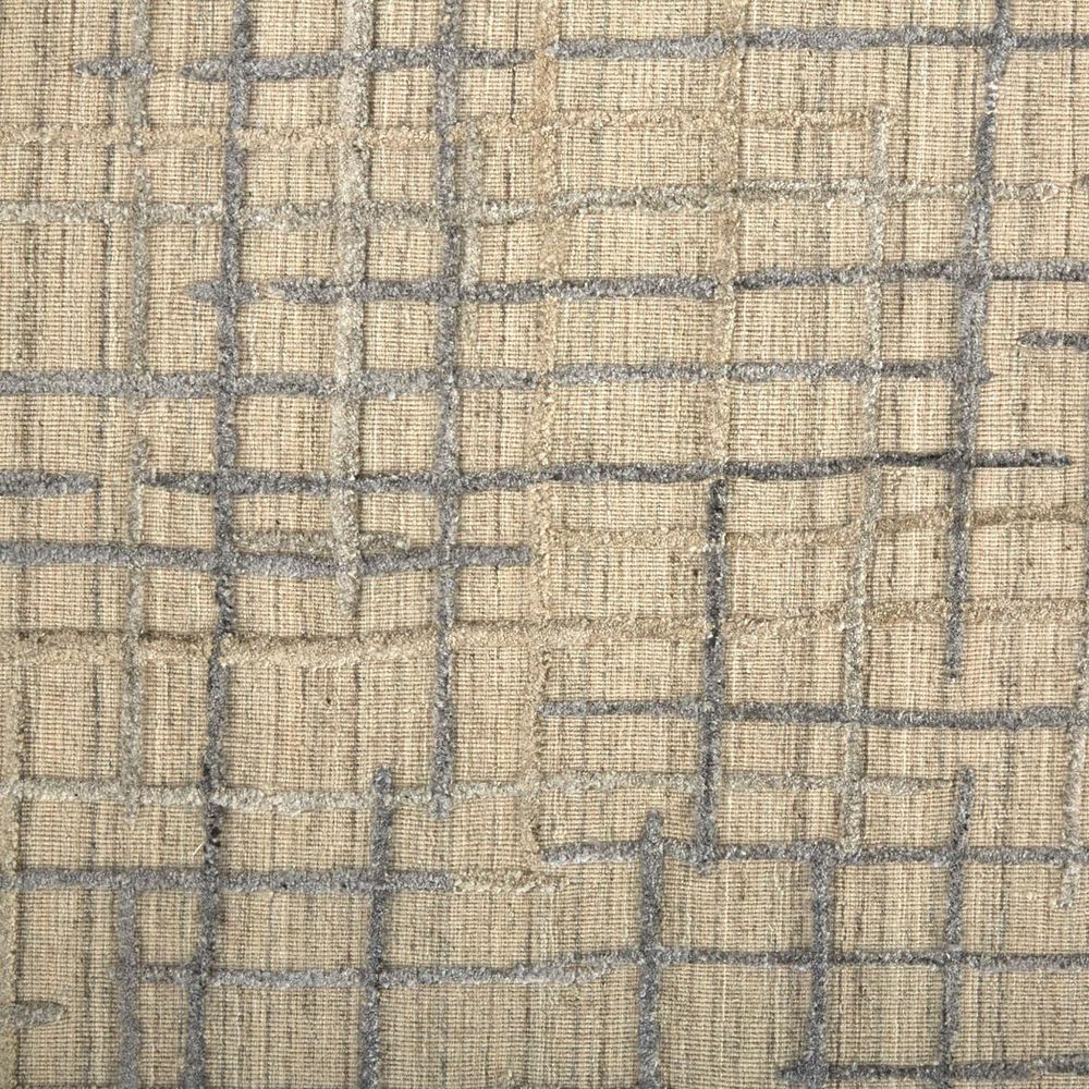 Feizy Kirkwood 5&#39; x 8&#39; Beige and Silver Area Rug, , large