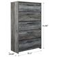 Ashley Baystorm 5 Drawer Chest in Smoke Gray, , large