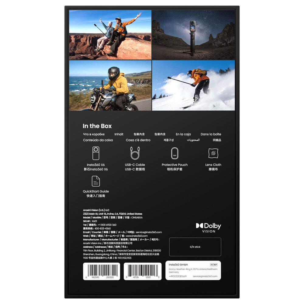Insta360 X6 Standard Bundle in Midnight Black, , large