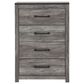Ashley Bronyan 4-Drawer Chest in Dark Gray, , large