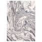 Feizy Prasad Abstract 8" x 11" Light Gray Area Rug, , large